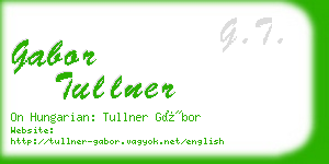 gabor tullner business card